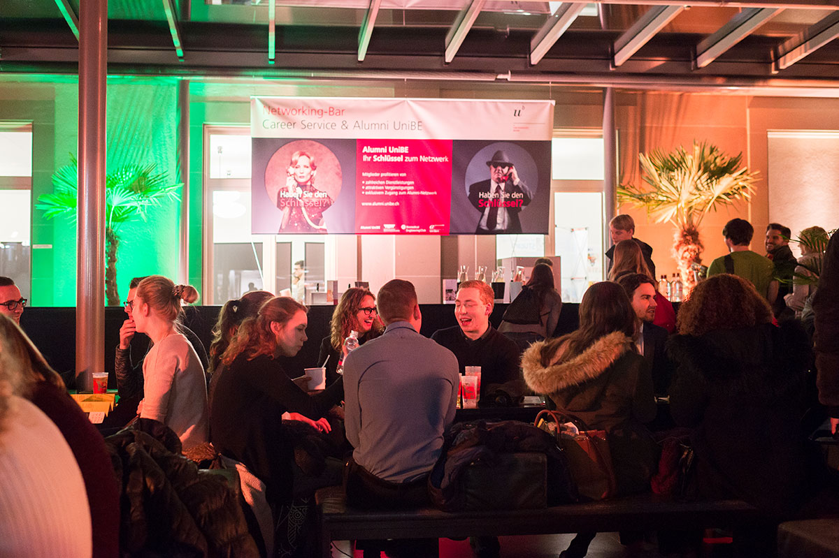 Die «Networking Bar». © Universität Bern, Ramon Lehmann