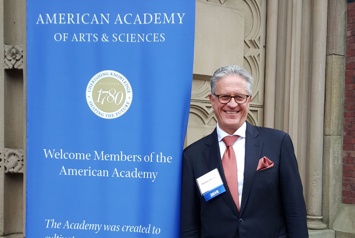 Thomas Stocker am Sitz der American Academy of Arts and Sciences in Cambridge, Massachusetts