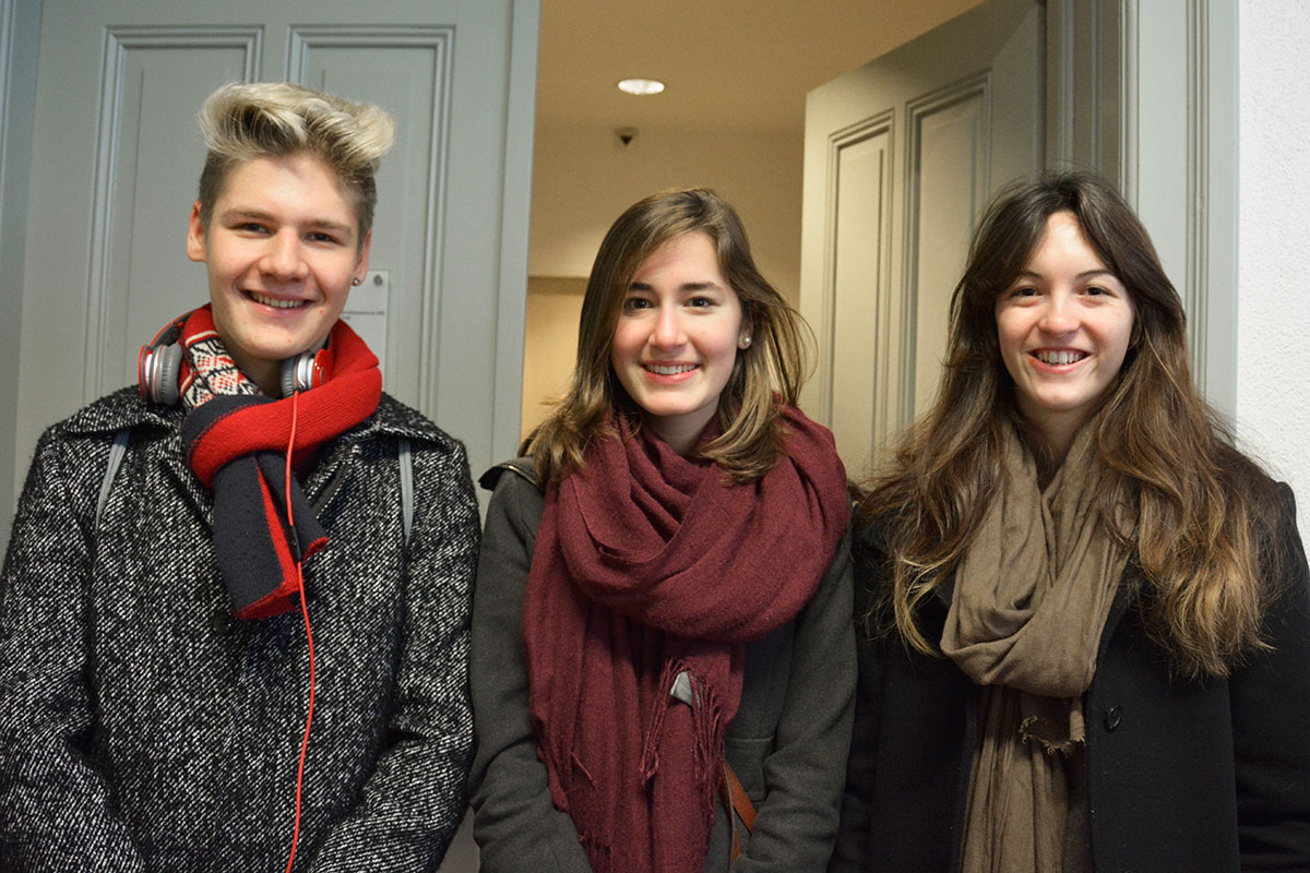 Von links nach rechts: Remo Geissbühler, Silvia Berger und Kerrie Stauffer.